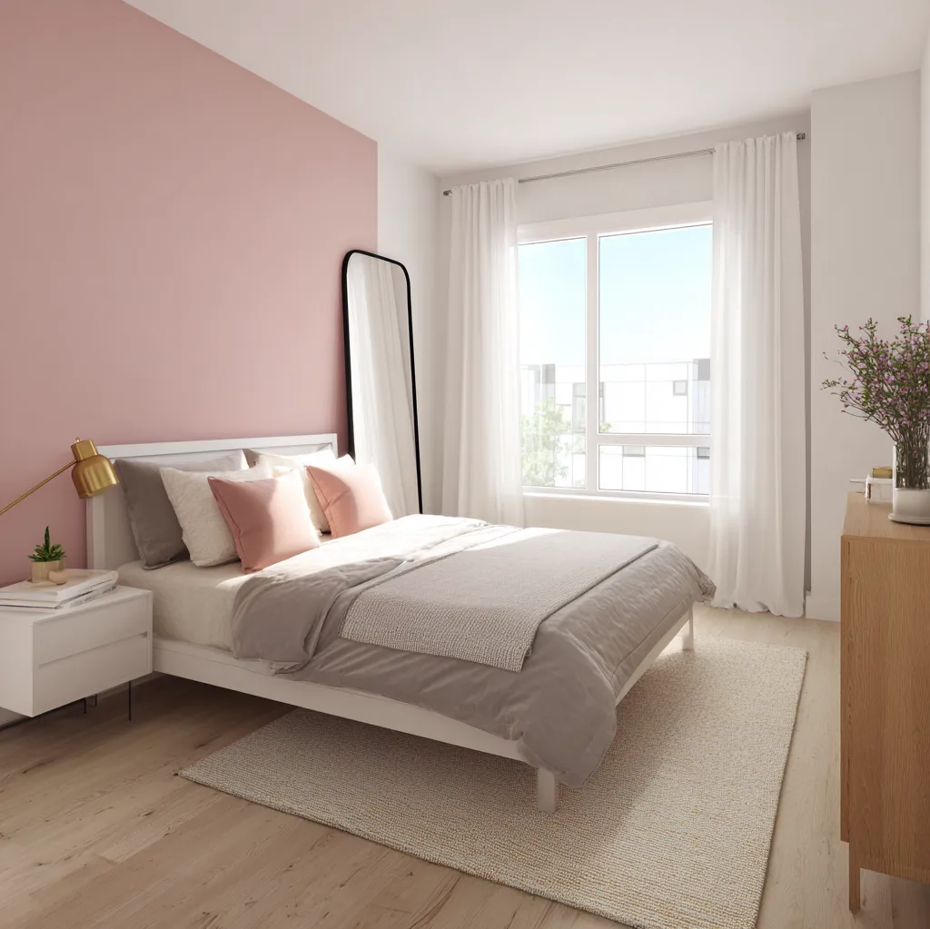 schlafzimmer knallpink