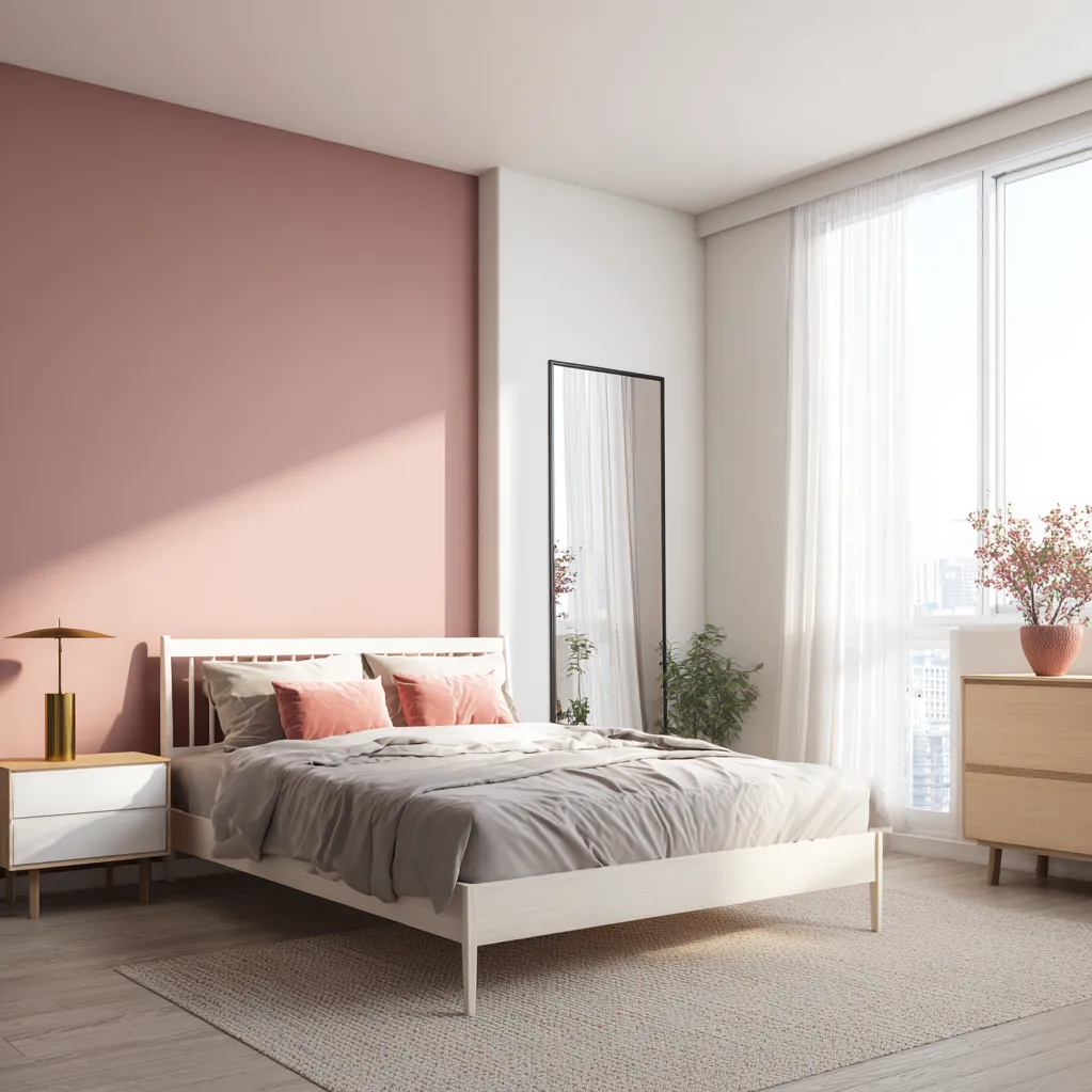 schlafzimmer knallpink