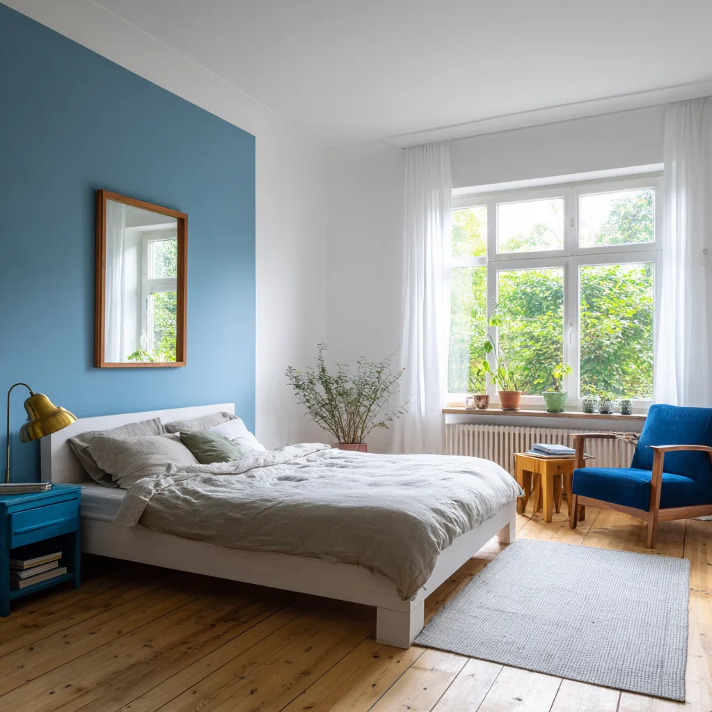 schlafzimmer kobaltblau