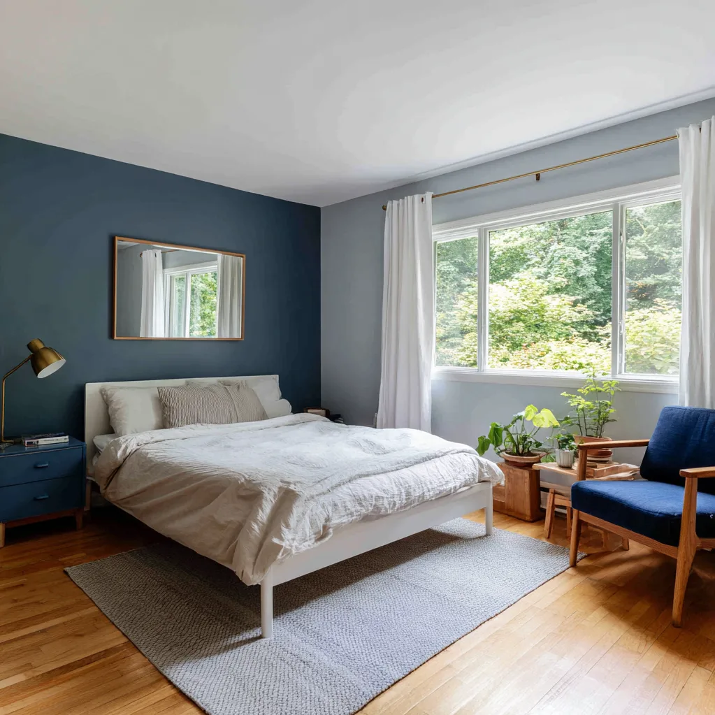 schlafzimmer kobaltblau