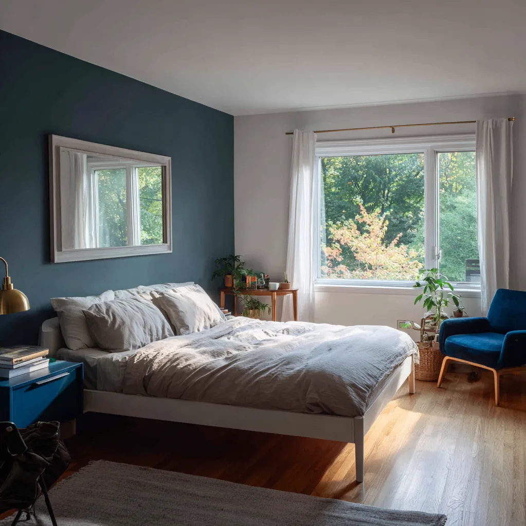 schlafzimmer kobaltblau