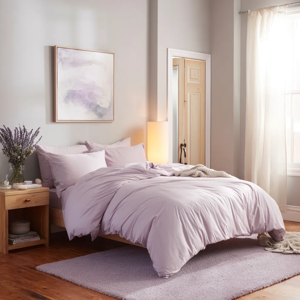 schlafzimmer lavendel