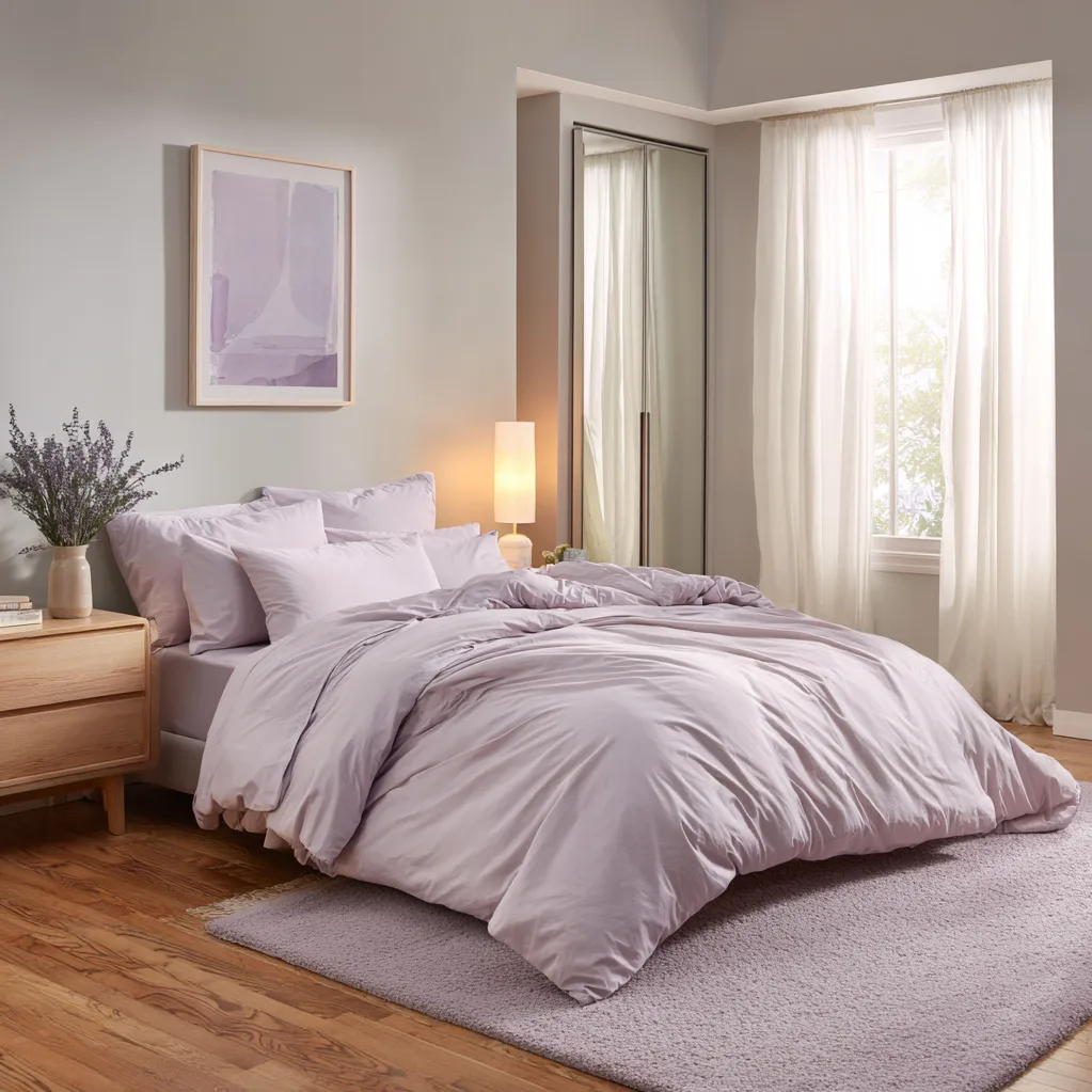 schlafzimmer lavendel