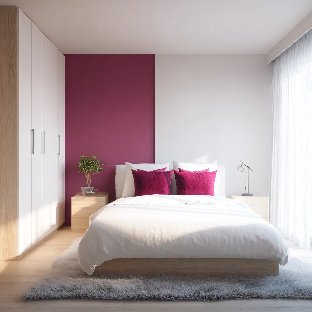 schlafzimmer magenta