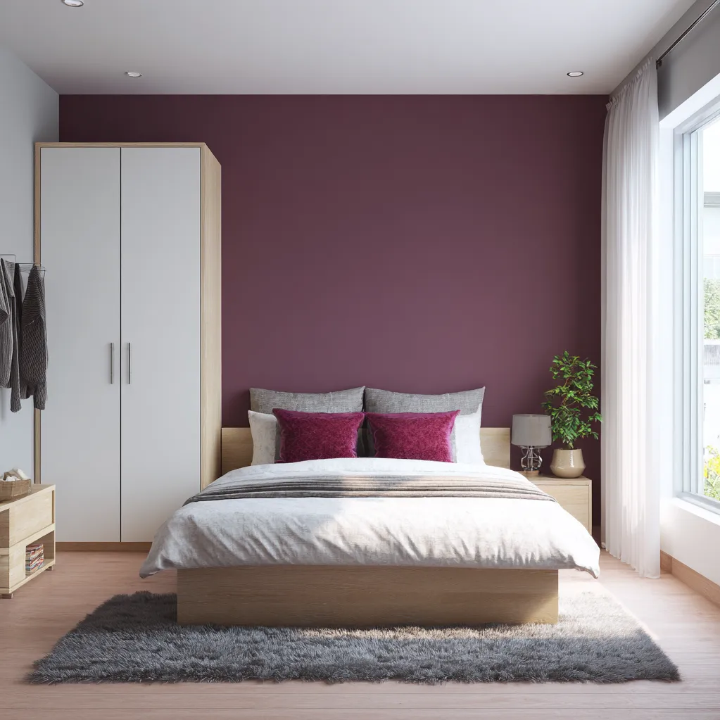 schlafzimmer magenta