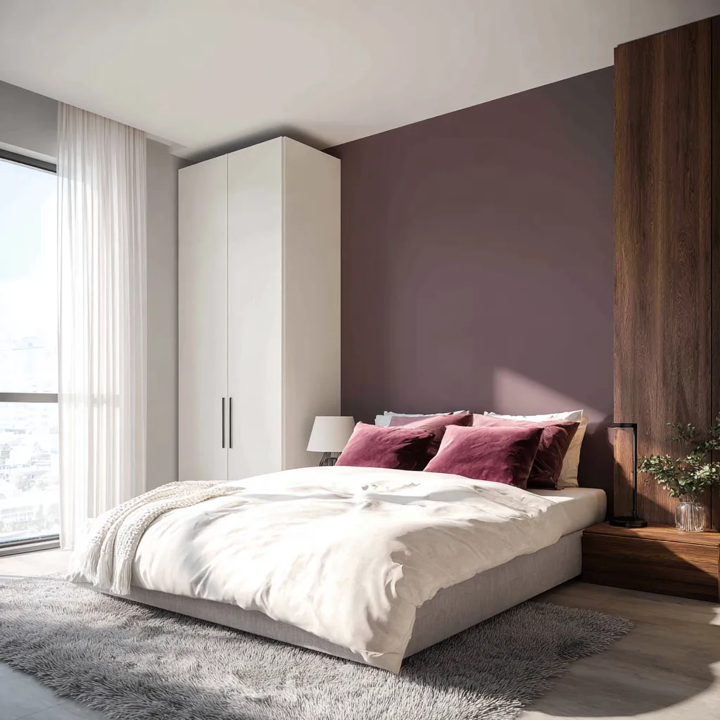 schlafzimmer magenta