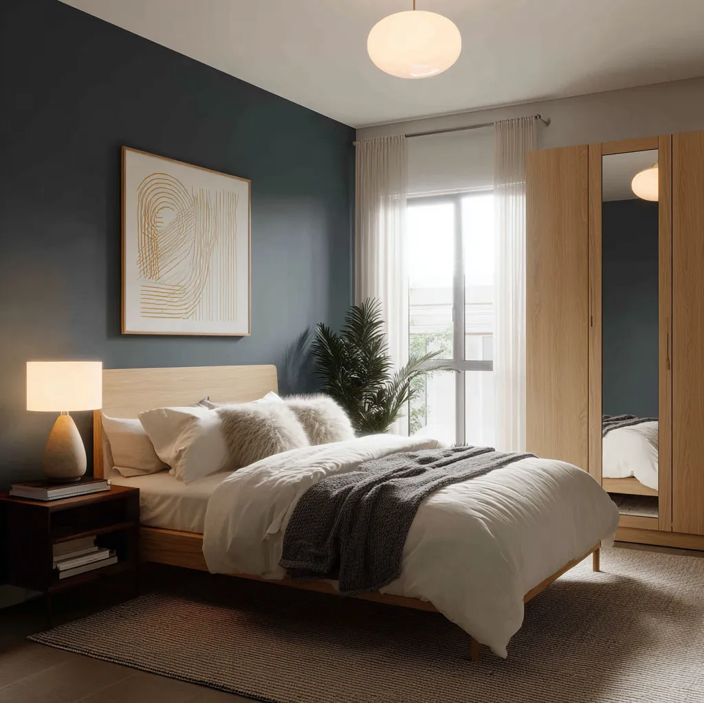 schlafzimmer mitternachtsblau