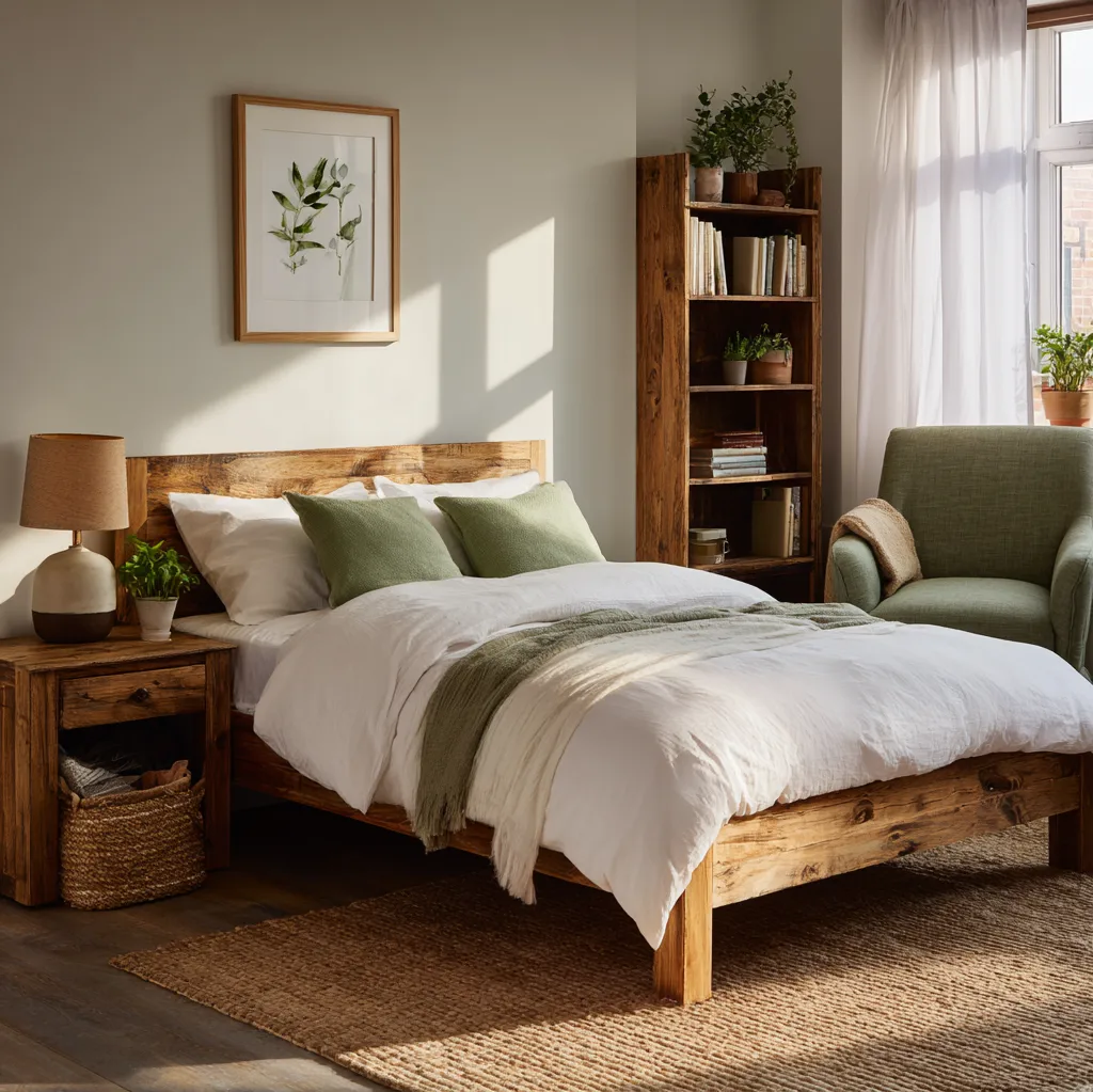 schlafzimmer moosgrün