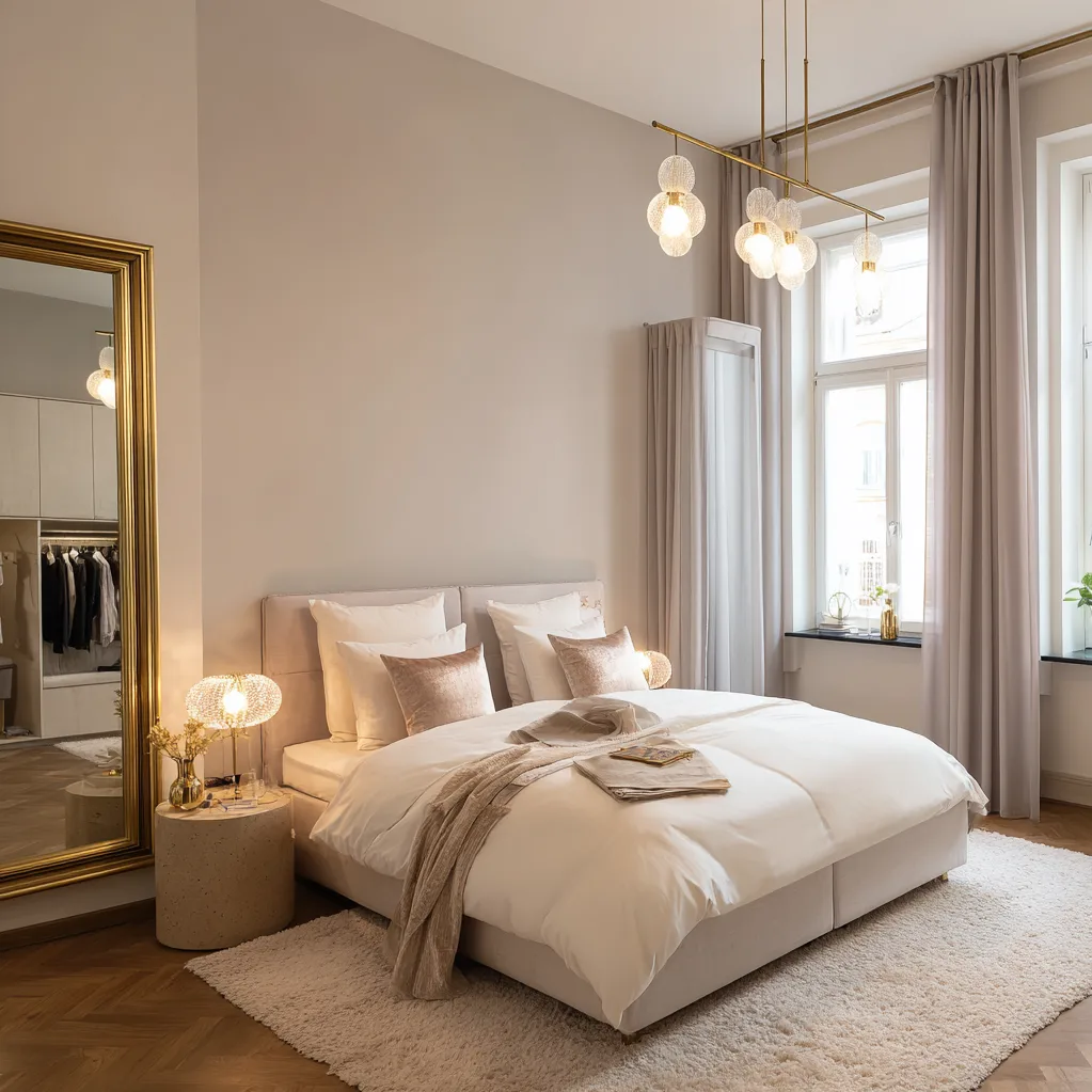 schlafzimmer perlmutt