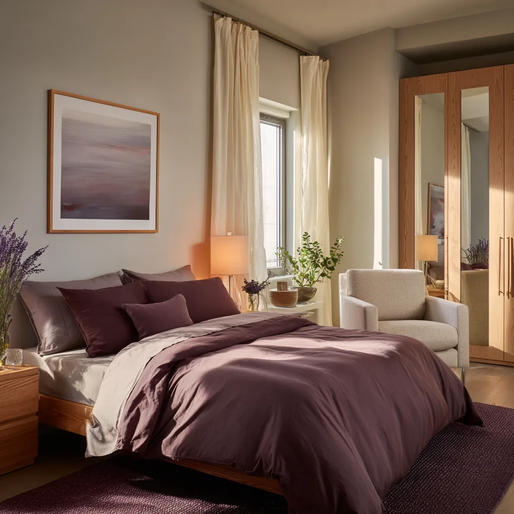 schlafzimmer pflaume