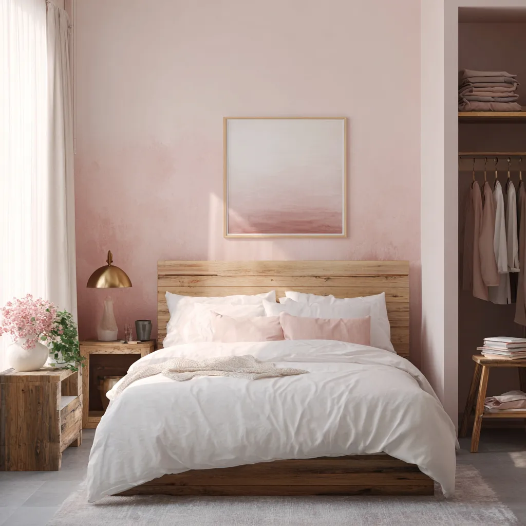 schlafzimmer rosa