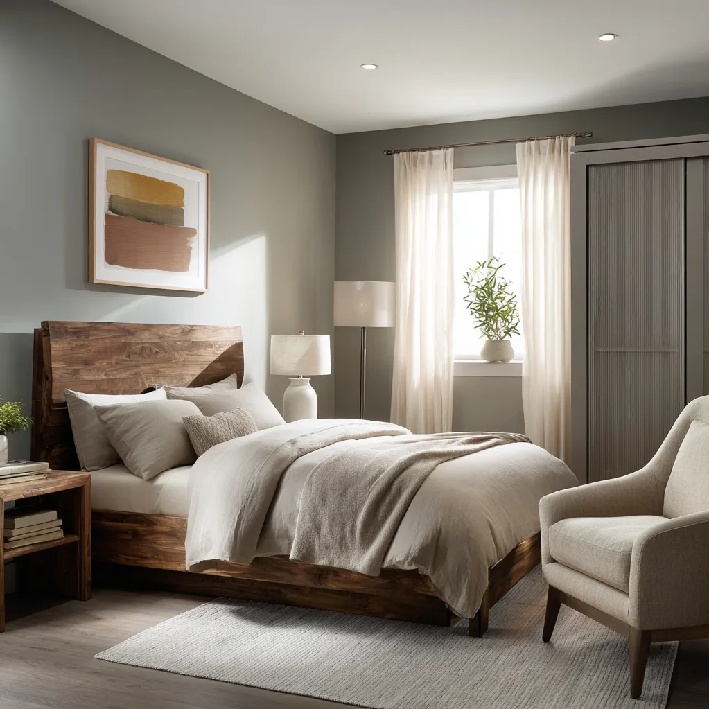 schlafzimmer schiefergrau