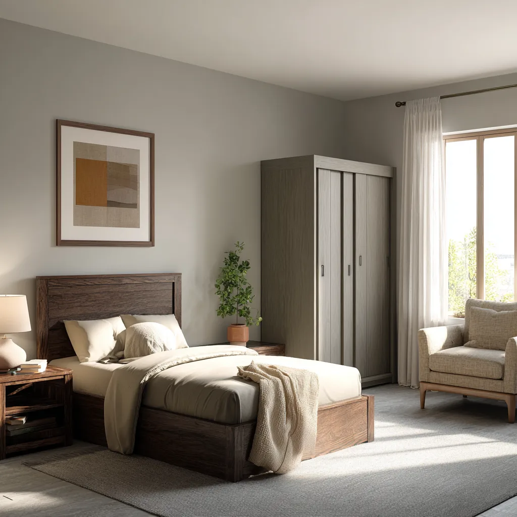 schlafzimmer schiefergrau