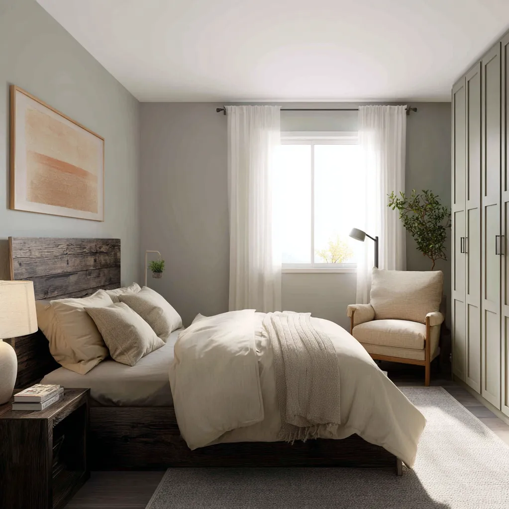 schlafzimmer schiefergrau