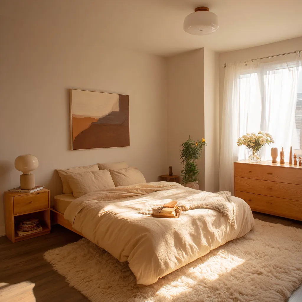 schlafzimmer vanille