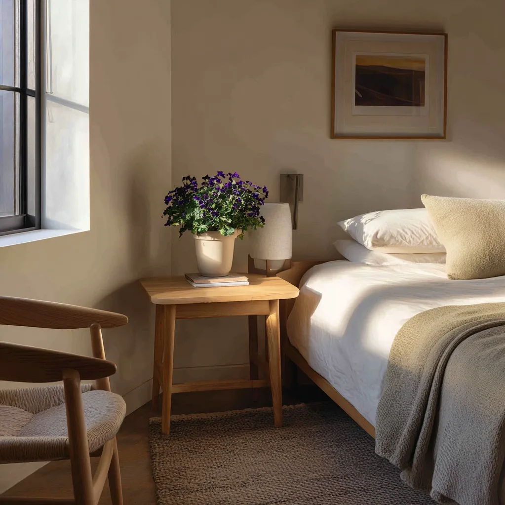 schlafzimmer veilchen