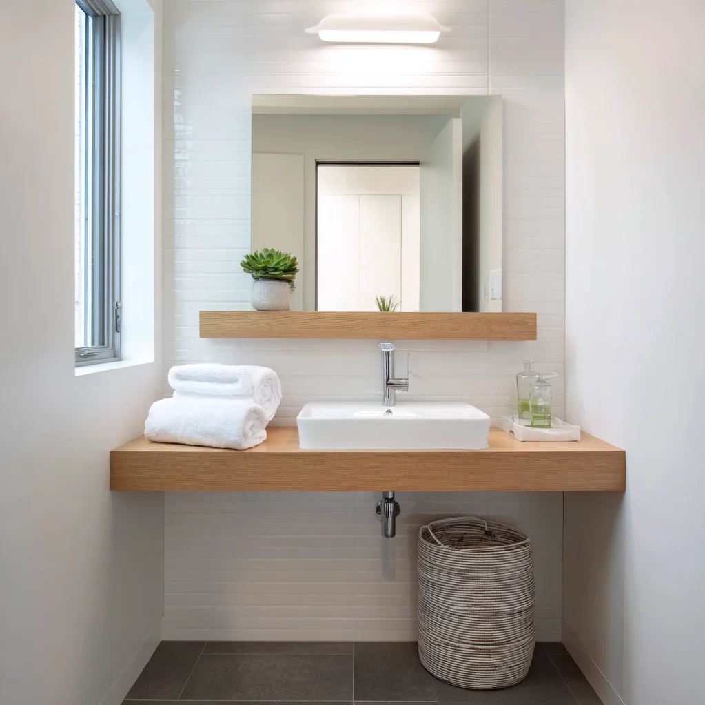 schwebende regale bad