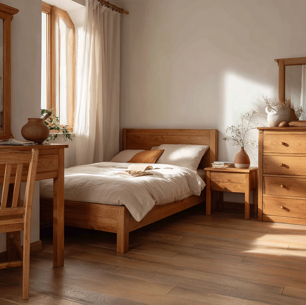 vintage schlafzimmer ideen holz