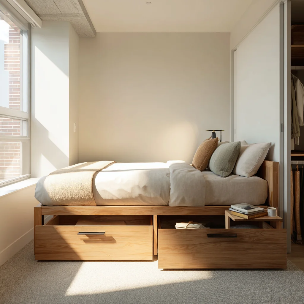 bettgestell mit stauraum