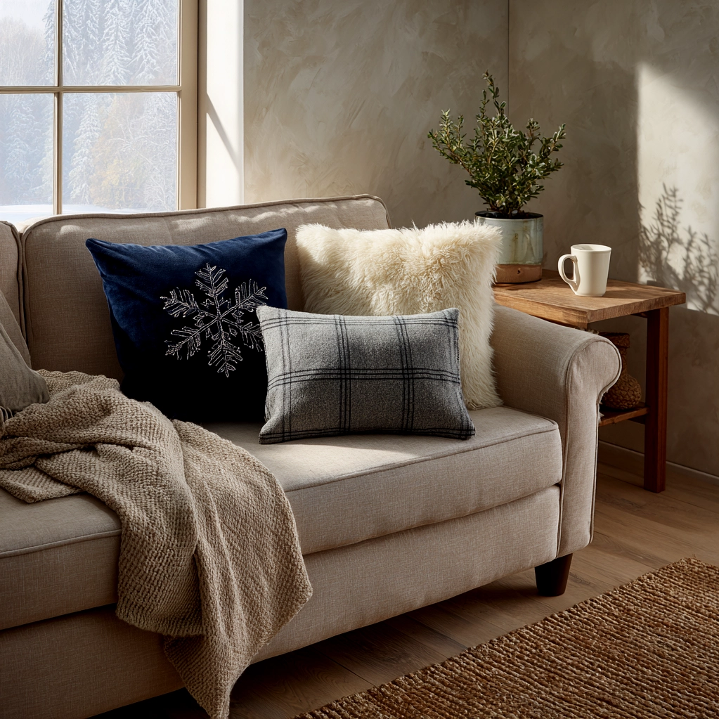 dekokissen winter stil