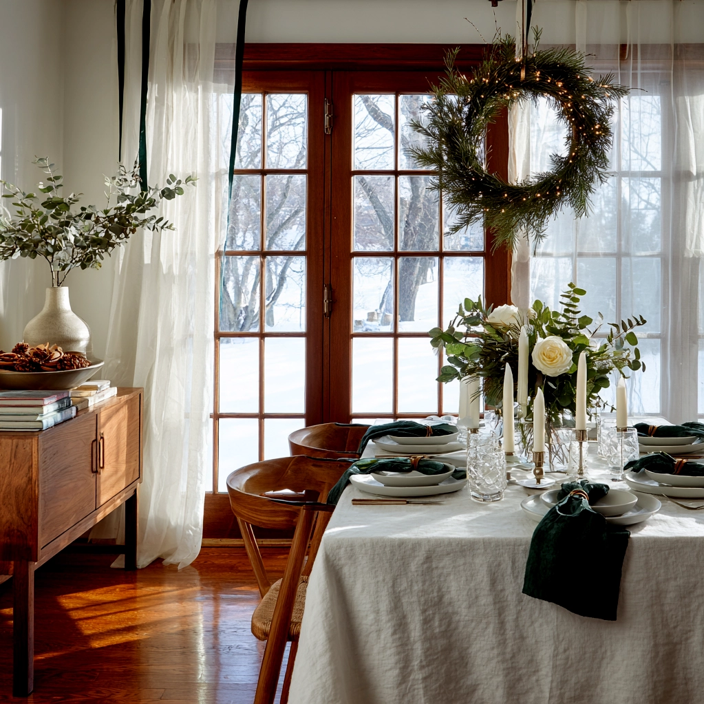 esszimmer weihnachtsstil
