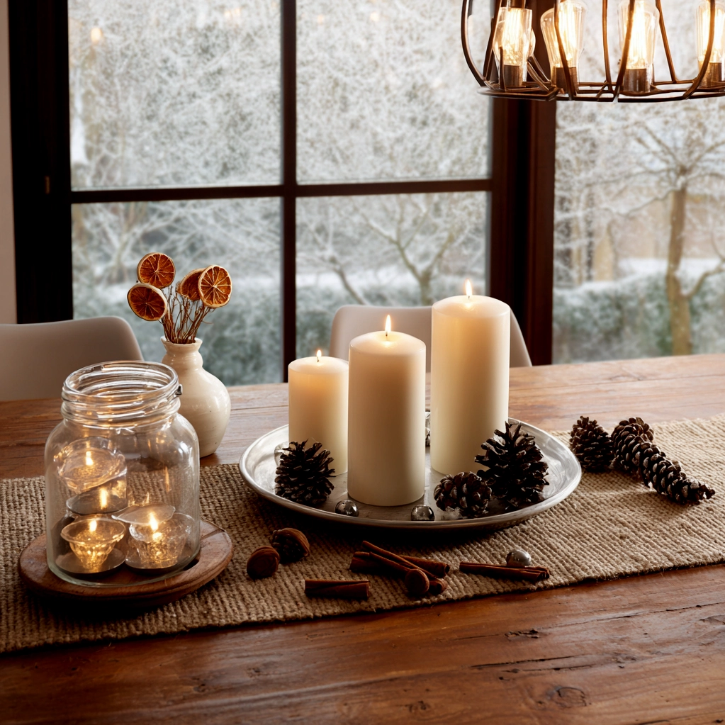 kerzen deko ideen winter