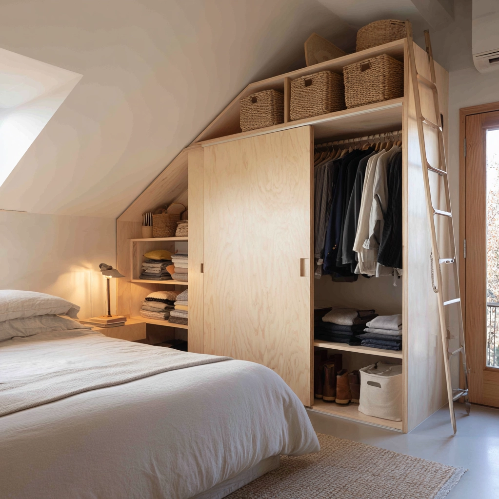 kleiderschrank ideen dachschräge