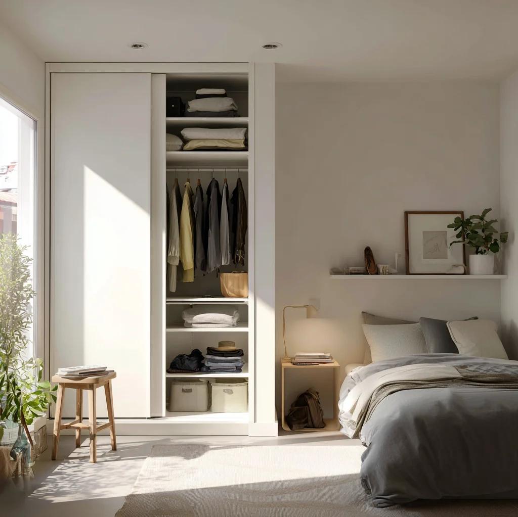 kleiderschrank ideen kleines zimmer