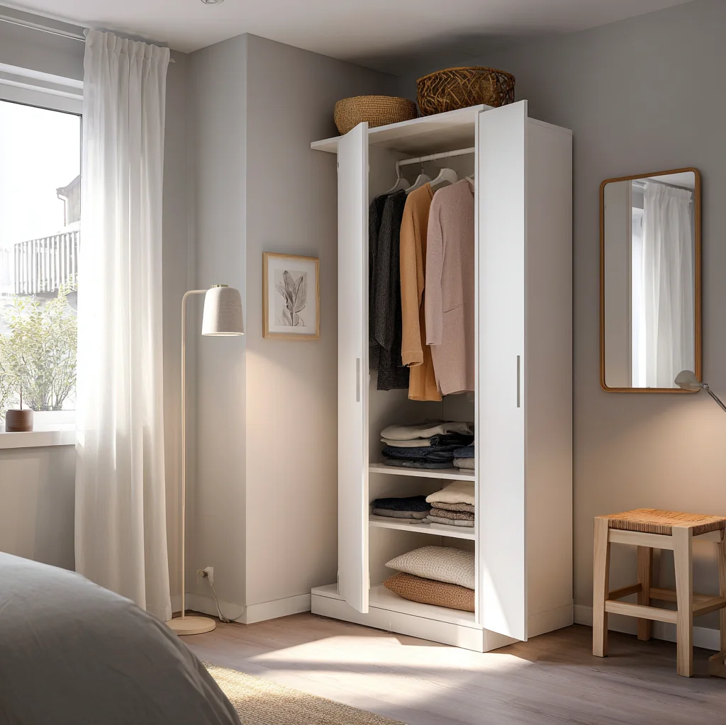 kleiderschrank ideen wenig platz ikea