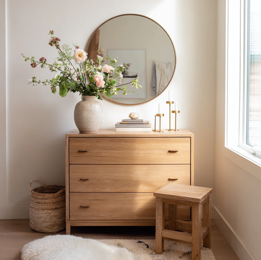 kommode dekorieren aesthetic