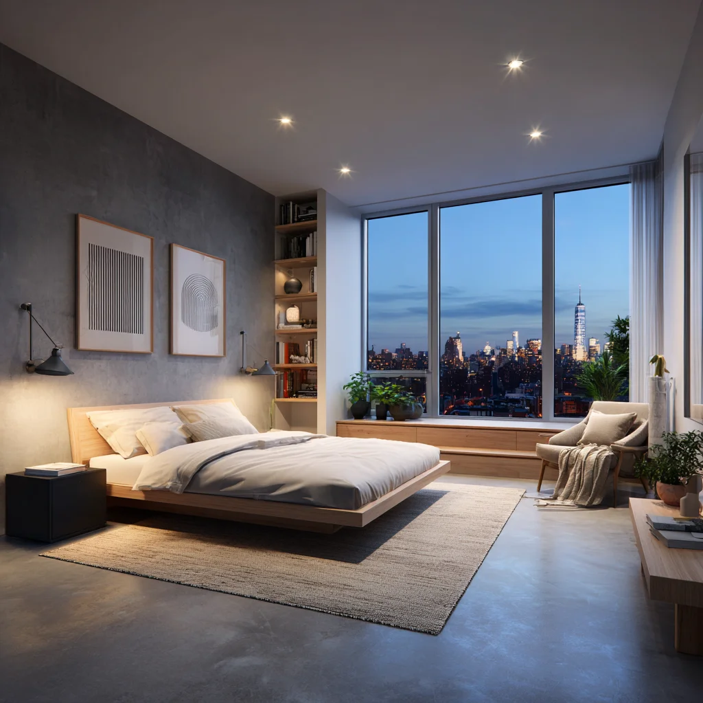 luxus schlafzimmer penthouse