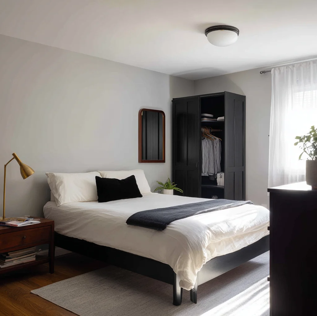 luxus schlafzimmer schwarz