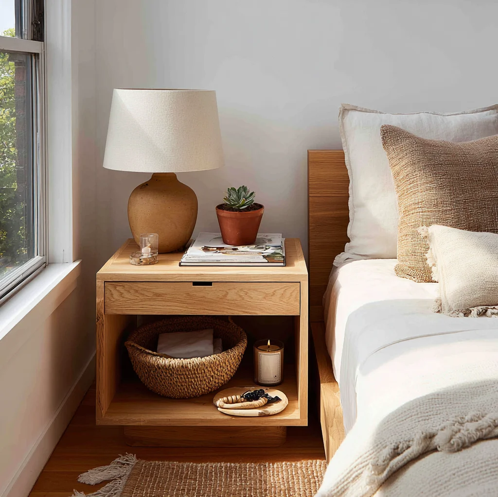 nachttisch dekorieren aesthetic