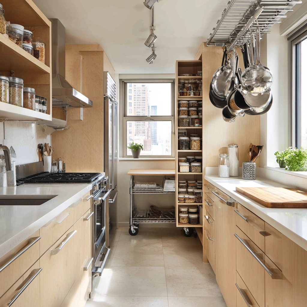 platzsparende ideen küche