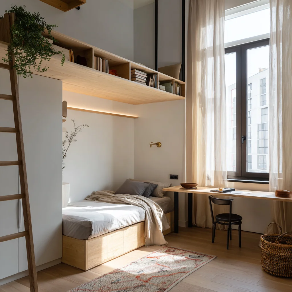 platzsparende ideen zimmer