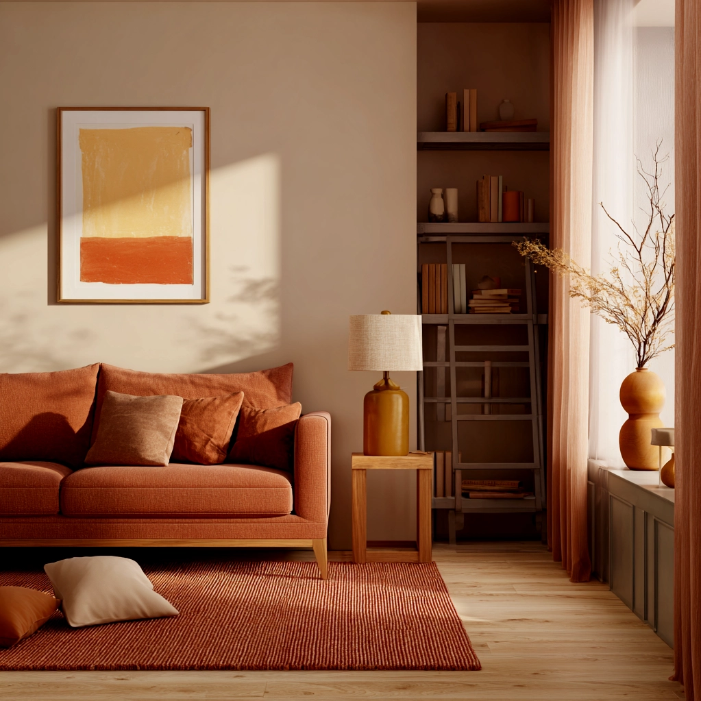 warme farben wohnraum