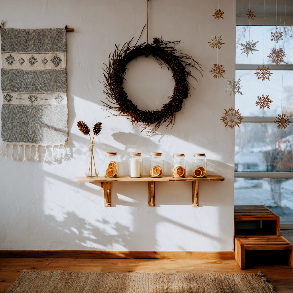 winterliche wanddeko